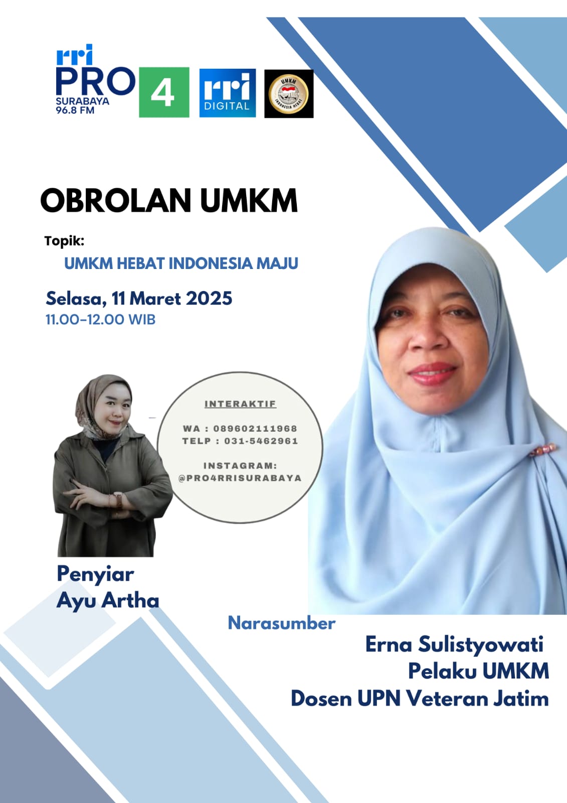 Obrolan UMKM: UMKM Hebat Indonesia Maju